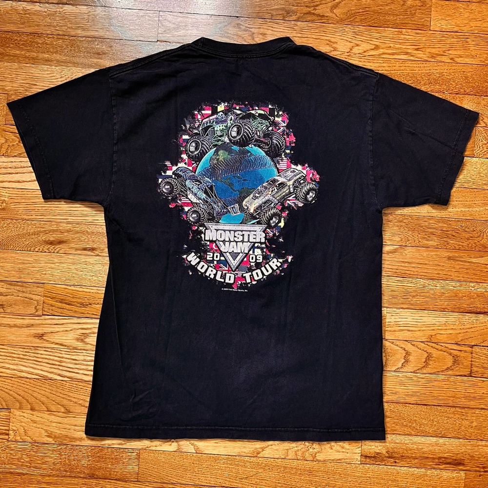 Vintage y2k monster jam world tour t shirt